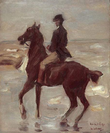 Max Liebermann Reiter am Strand nach links oil painting image